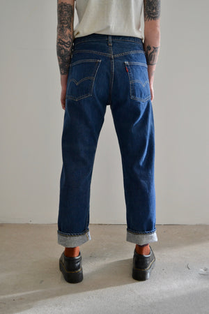 1960's Levis 501 Big E Selvedge Dark Wash Jeans
