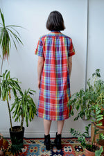 Rainbow Plaid Shirtdress