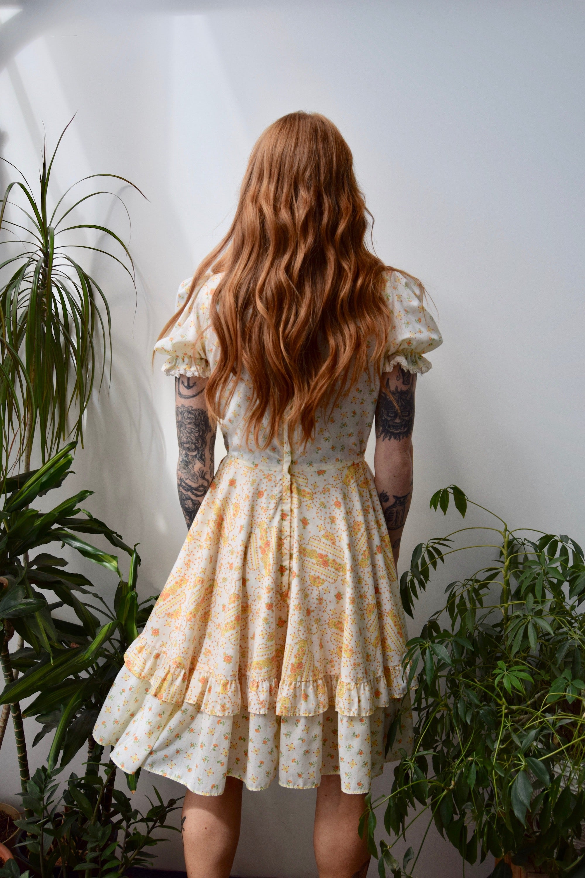 Orange Blossom Milkmaid Dress