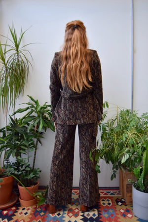 Moody Botanical Velvet Suit
