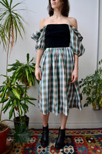 Plaid Milkmaid Dress