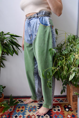 Eighties Colour Block Jeans