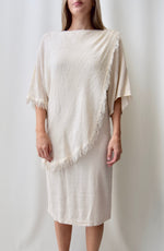 Golden Girls Cream Shawl Dress