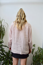 Soft Rose Linen Button Up