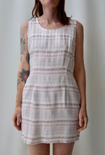 Pink Pearl Plaid Dress