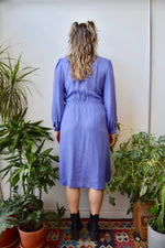 Periwinkle Silk Dress