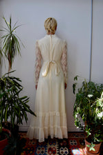 Cream Lace Renaissance Gown