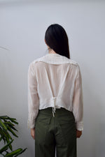 Sailor Collar Gauzy Antique Blouse