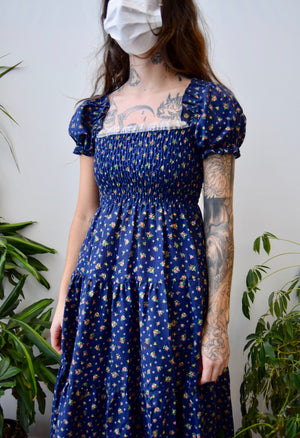 Seventies Ditsy Floral Dress