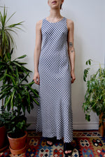 Bias Cut Gingham Maxi