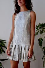 Silver Checkerboard Dress