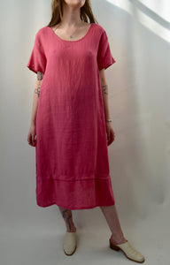 Millenial Pink "Flax" Linen Dress