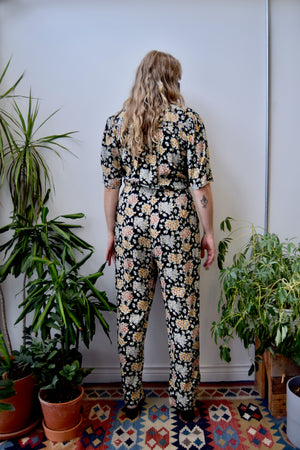 Rayon Bouquet Jumpsuit