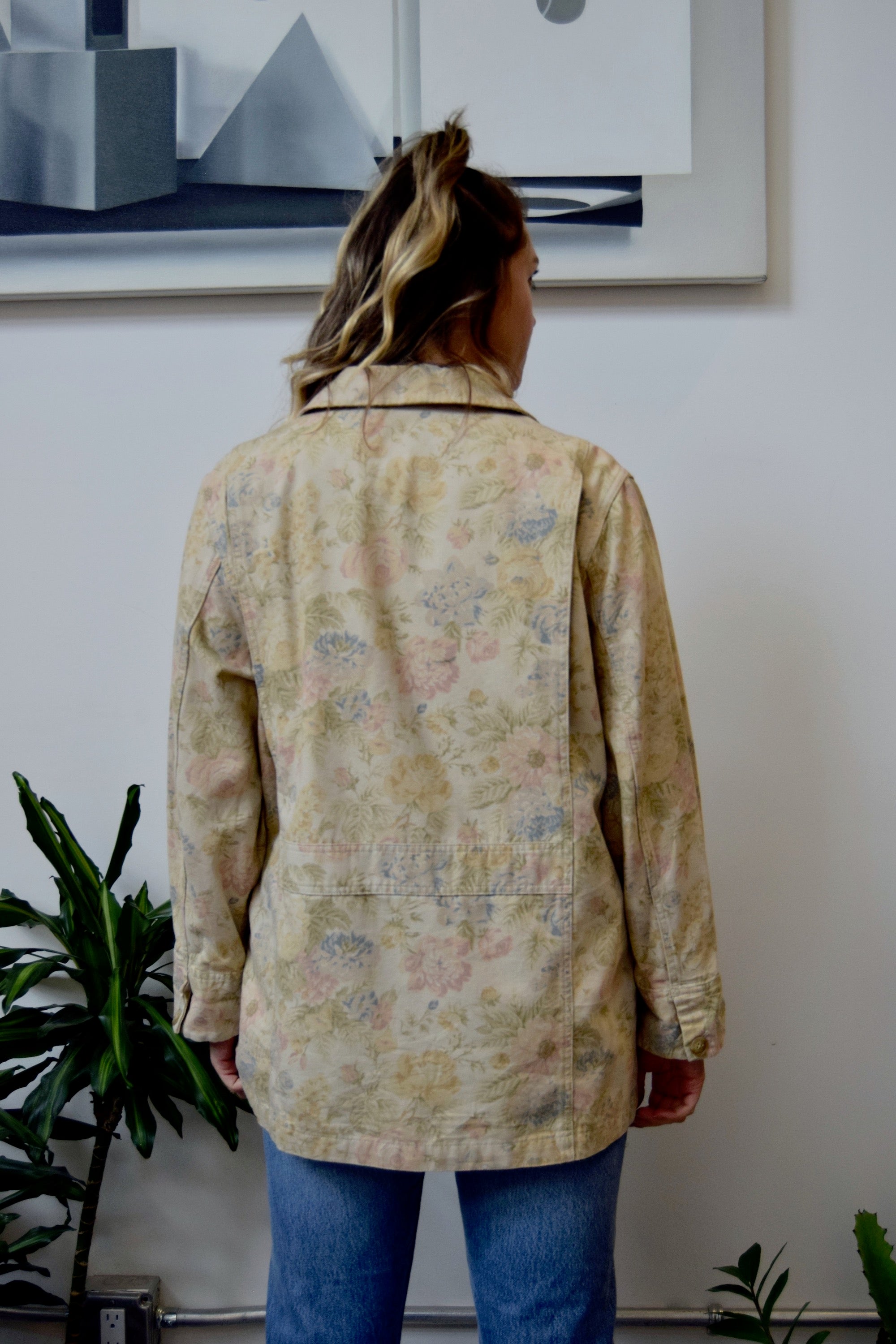 Muted Floral Chore Coat