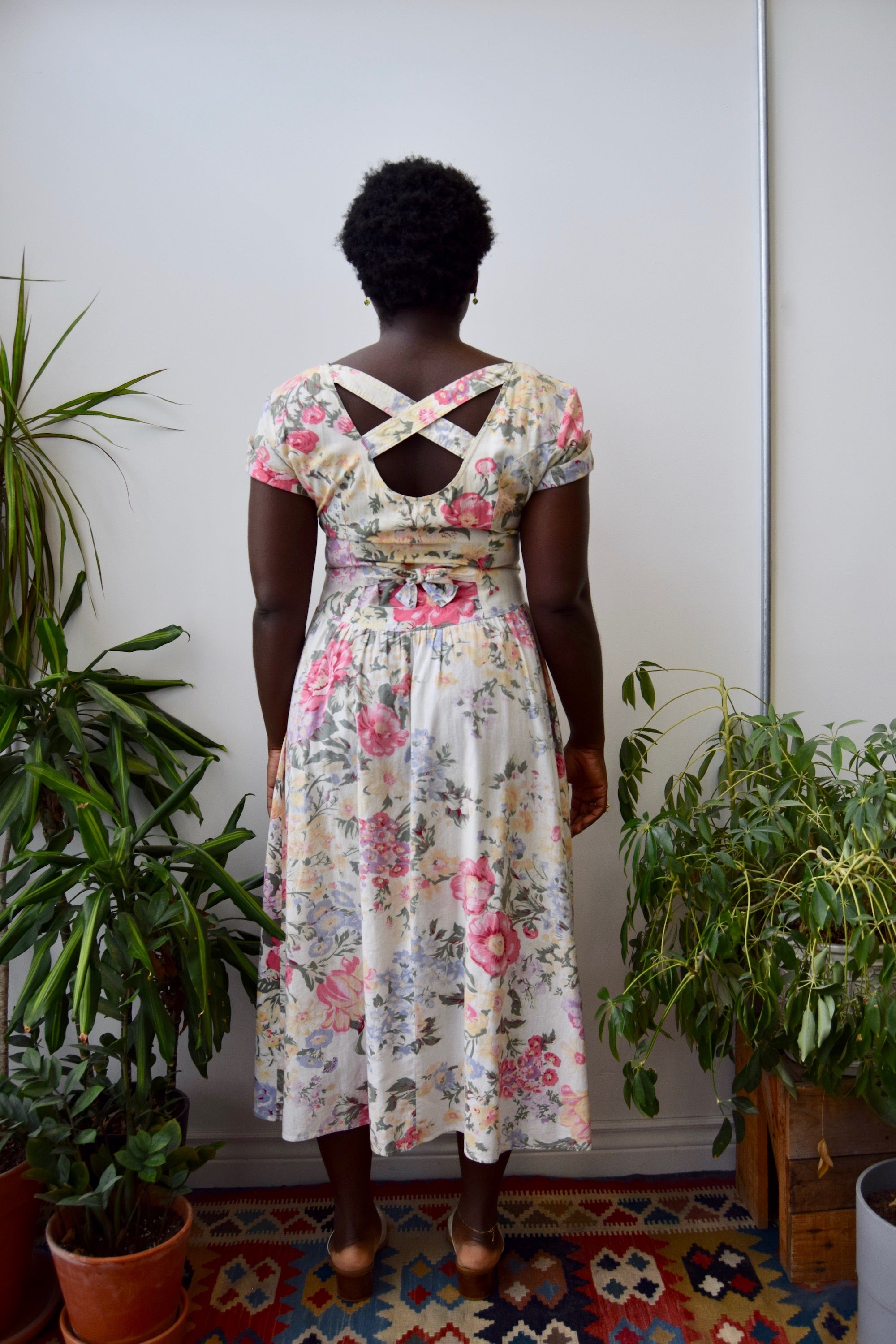 Criss Cross Floral Dress