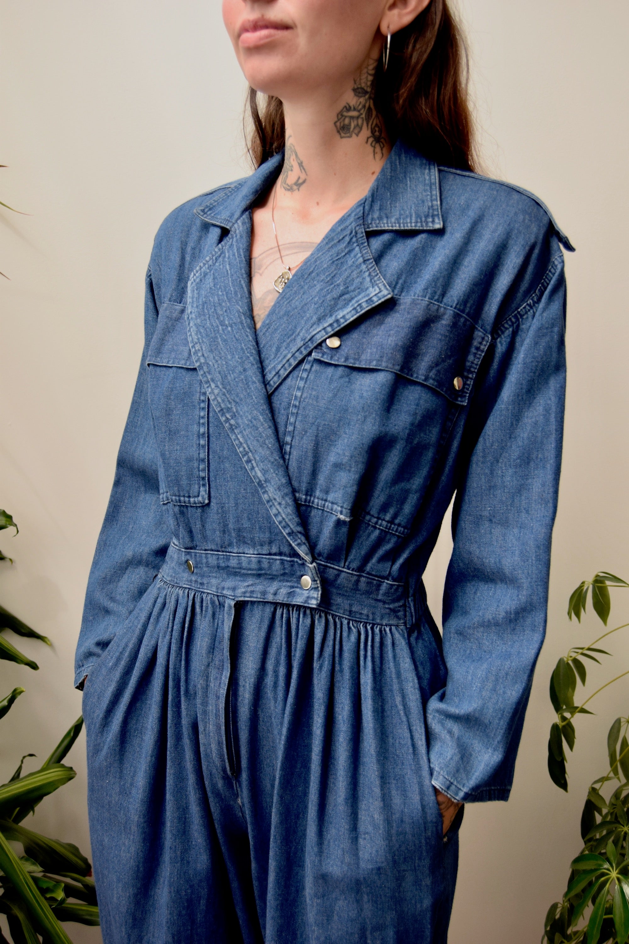 Eighties Denim Jumpsuit