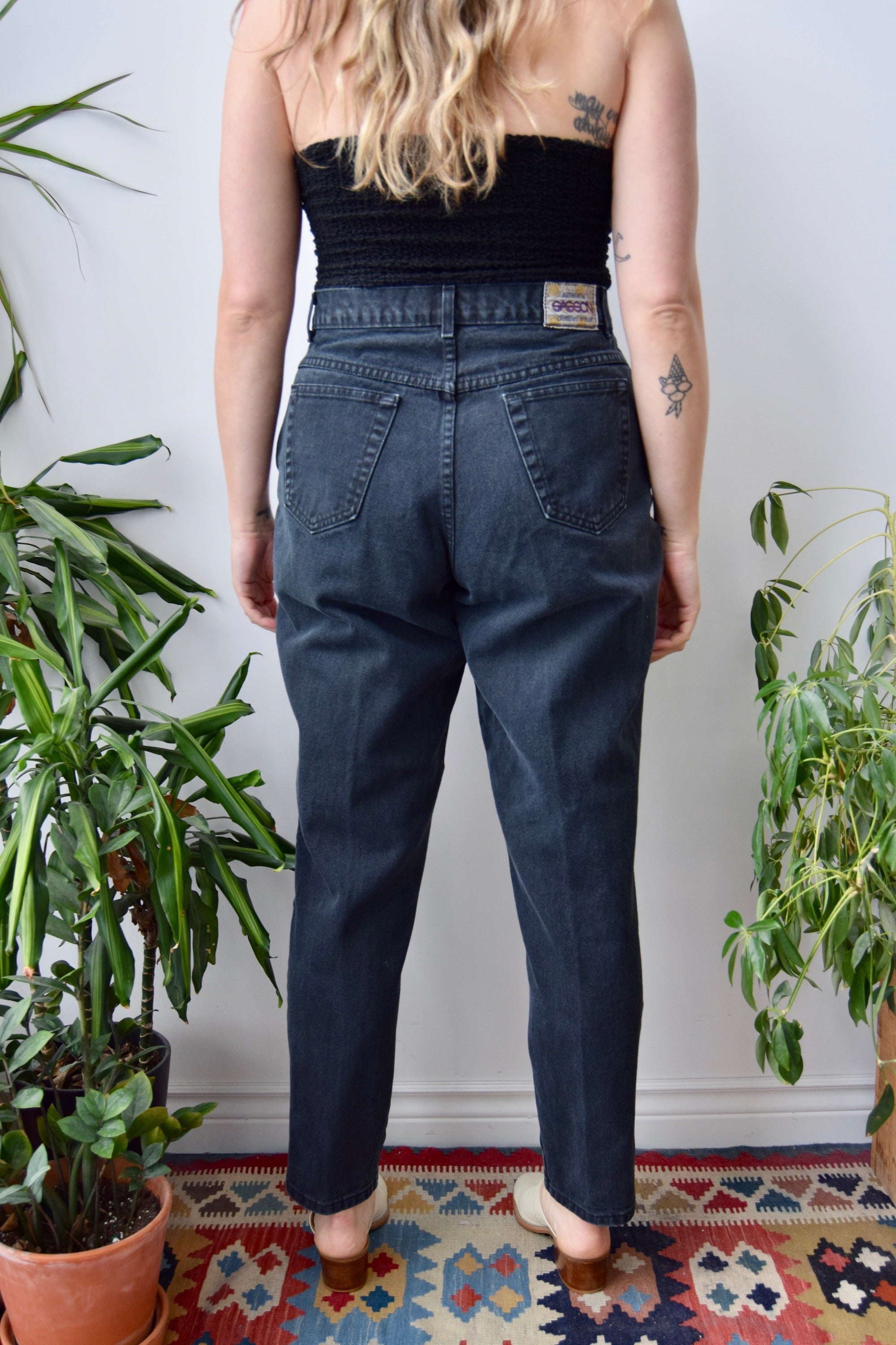 Tapered Black Jeans