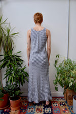 Bias Cut Gingham Maxi