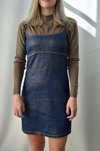 Lizzie McGuire Glitter Denim Dress Community Thrift and Vintage Lizzie McGuire Glitter Denim Dress Community Thrift and Vintage