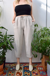 Wheat Linen Lounge Pants