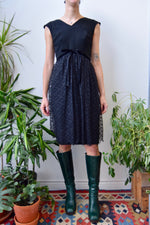 Wool And Lace Black Dress