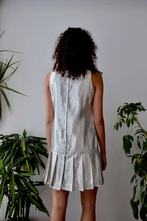 Silver Checkerboard Dress