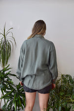 Sage Soft Linen Button Up