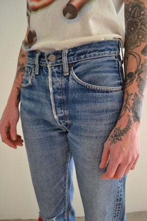 1960's "Turned On" Big E Selvedge Levis Jeans