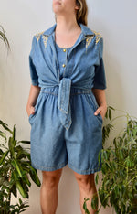 Vegas Baby Denim Romper