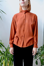 Copper Silk Blouse