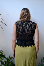 Beaded Lace Vest Top