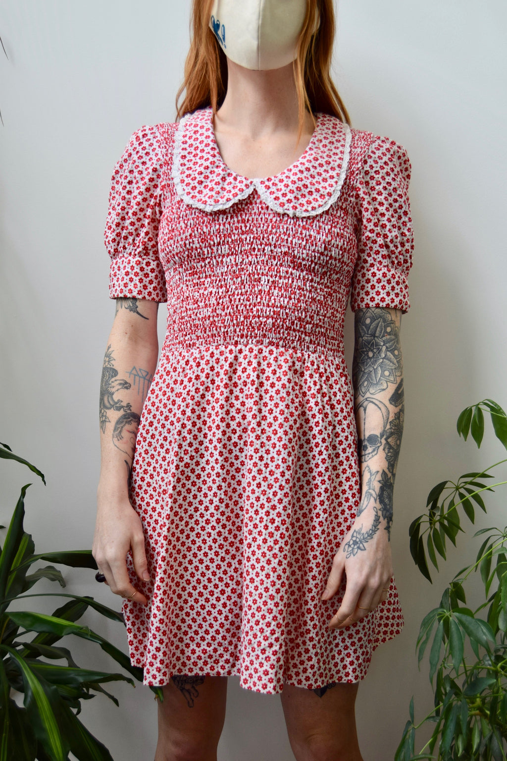 Seventies Baby Doll Floral Dress