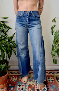 Vintage Big E Levis Folk Art Jeans