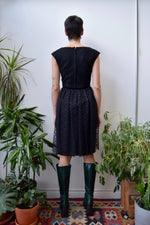 Wool And Lace Black Dress