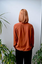 Copper Silk Blouse