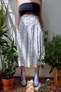 Cotton Pastel Rose Skirt