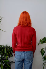 Raspberry Wool Cardigan