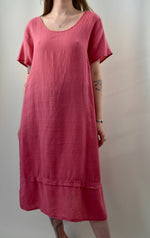 Millenial Pink "Flax" Linen Dress