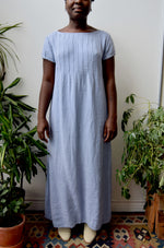 Gentle Blue Linen Dress