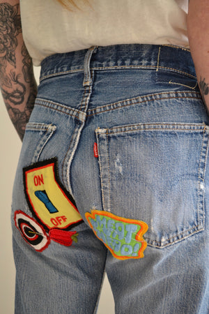 1960's "Turned On" Big E Selvedge Levis Jeans