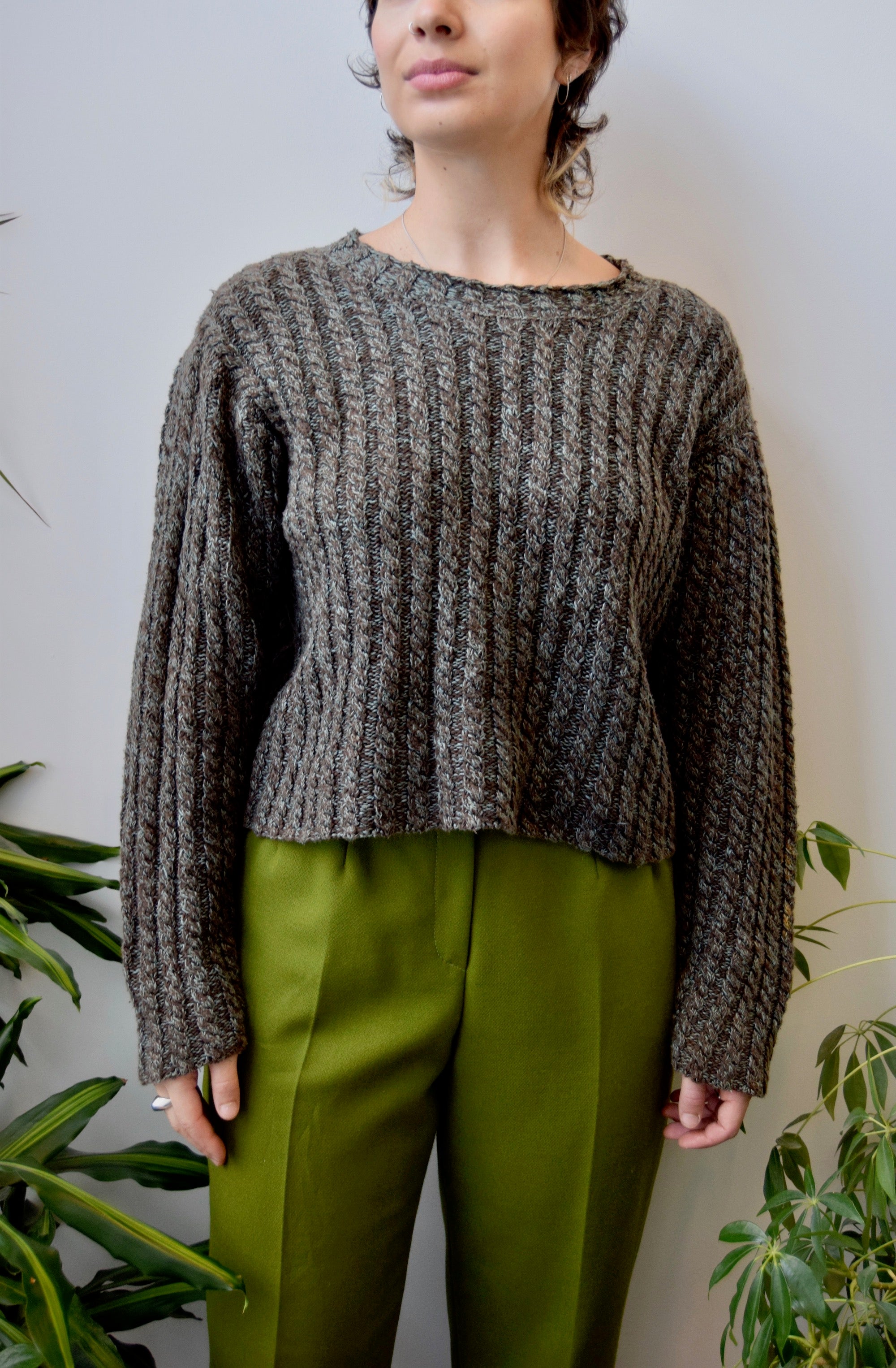 Cable Knit Crop