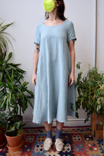 Seafoam Linen Market Dress