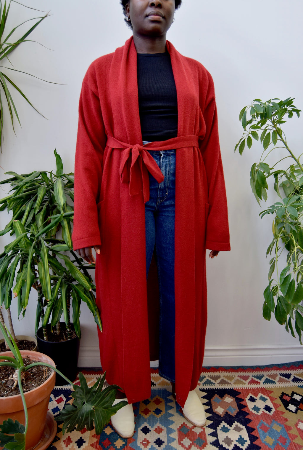 Red Cashmere Robe