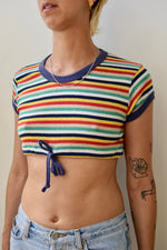 Seventies Striped Crop