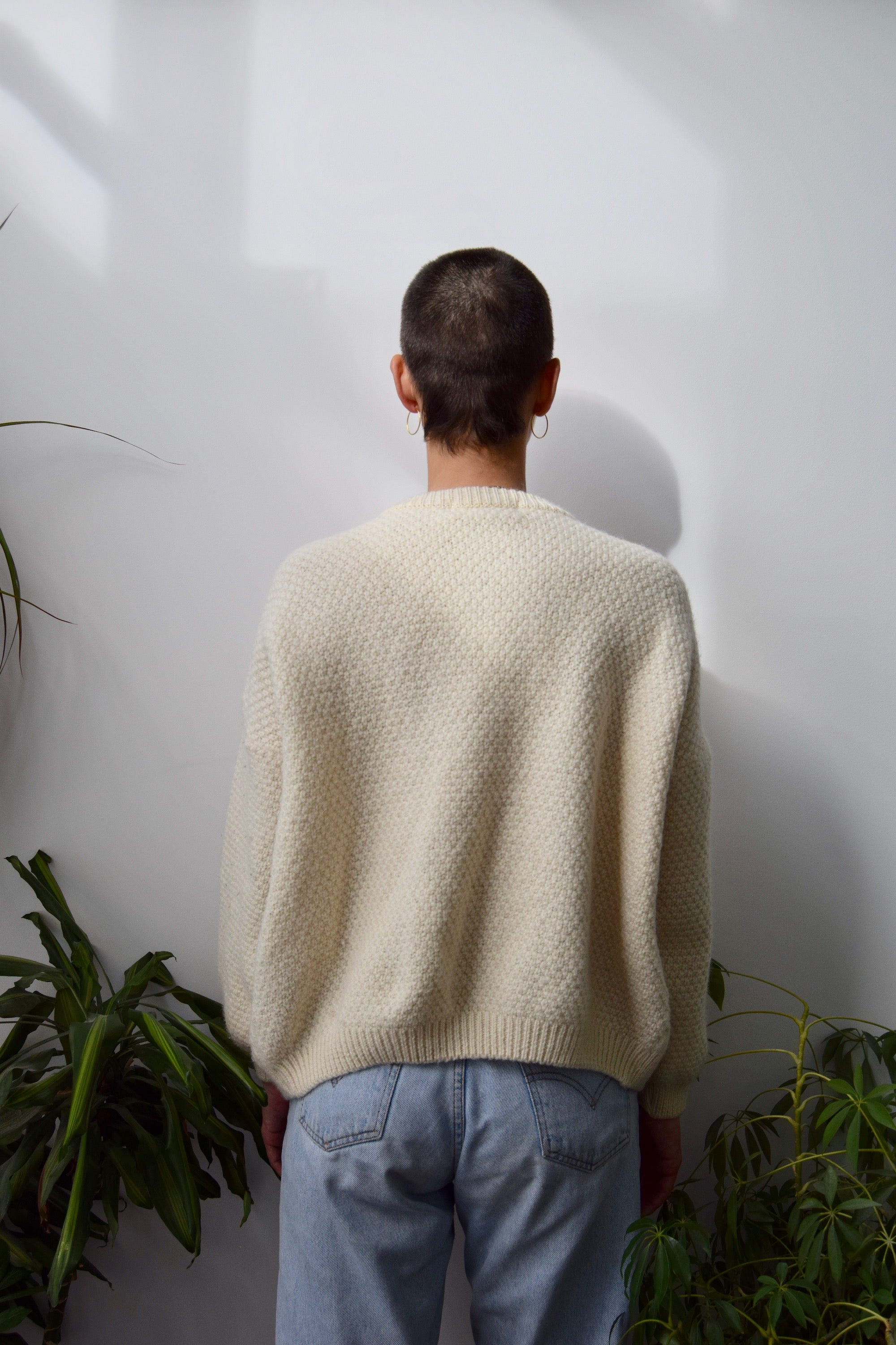 Cream Cable Knit Cardigan