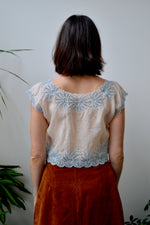 Gauzy Embroidered Crop