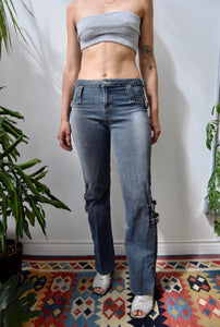 Aughts Buckle Flares