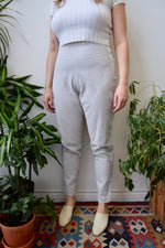 Seersucker Cotton Cigarette Pants