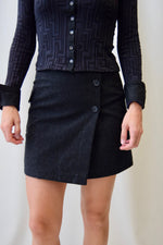 Wool Cargo Wrap Skirt