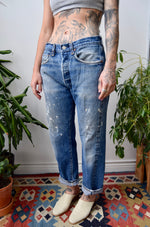 Vintage Selvedge Levis Paint Jeans